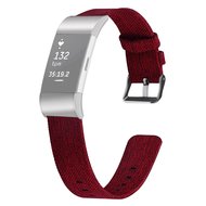 Fitbit Charge 2 Canvas Bandje (Small) - Rood