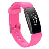 Fitbit Inspire HR siliconen bandje met gesp (large) - roze