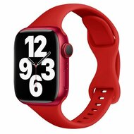 Sportbandje Slim Fit - Rood - Geschikt voor Apple Watch 42mm / 44mm / 45mm / 49mm