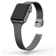 Milanese slim fit bandje - Zwart - Geschikt voor Apple Watch 38mm / 40mm / 41mm