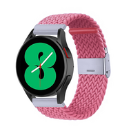 Braided nylon bandje - Roze - Samsung Galaxy Watch 5 (Pro) - 40mm / 44mm / 45mm