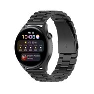 Stalen schakelband - Zwart - Samsung Galaxy Watch - 46mm / Samsung Gear S3