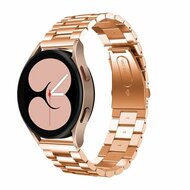 Samsung Galaxy Watch 4 Classic - 42mm & 46mm - Stalen schakelband - Rosé goud