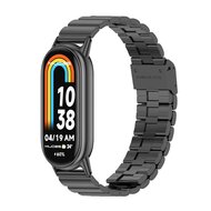 Stalen band - Zwart - Xiaomi Smart band 8