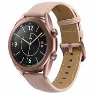 Premium Leather bandje - Lichtroze - Samsung Galaxy Watch 6 Classic - 47mm & 43mm