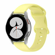 Solid color sportband - Geel - Huawei Watch GT 2 / GT 3 / GT 4 - 46mm