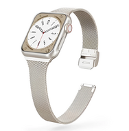 Milanese slim fit bandje - Starlight / Sterrenlicht - Geschikt voor Apple Watch 38mm / 40mm / 41mm