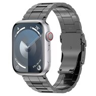 Titanium Premium Link bandje - Space Grey - Geschikt voor Apple Watch 42mm / 44mm / 45mm / 49mm